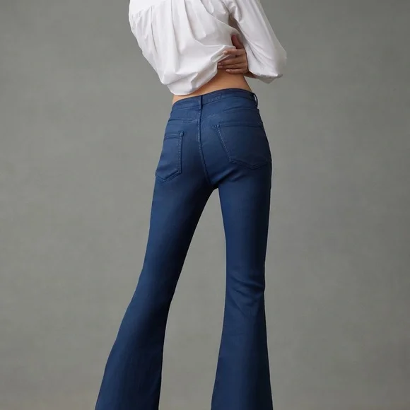 Anthropologie Deep Blue Wide Leg Jeans - Picture 4 of 4
